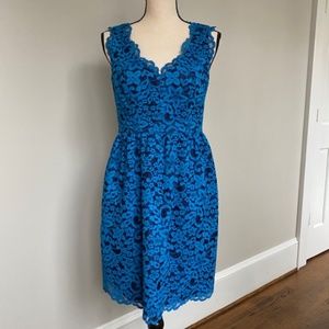 Shoshanna Sierra Lace V neck dress